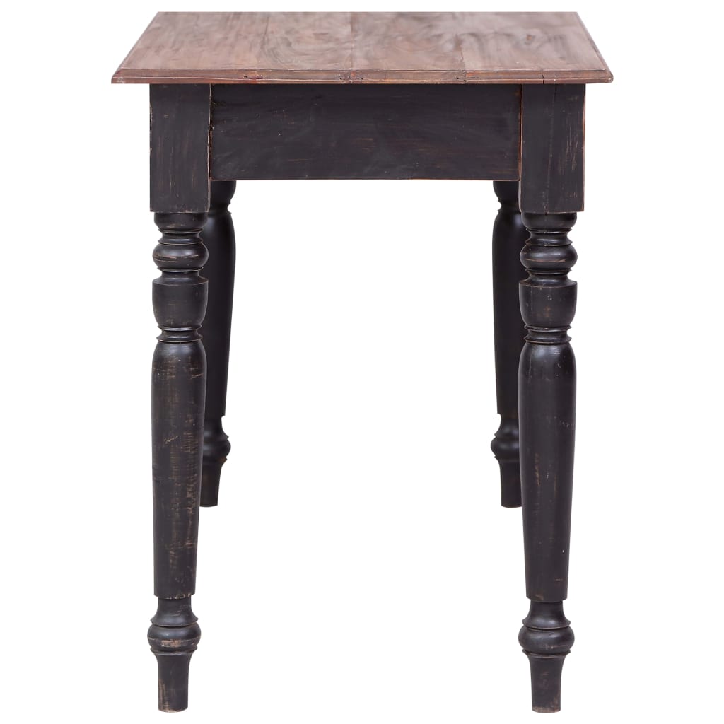 Escritorio Con 3 Cajones Madera Maciza De Caoba 117X57X75 Cm