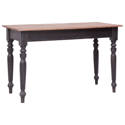 Escritorio Con 3 Cajones Madera Maciza De Caoba 117X57X75 Cm