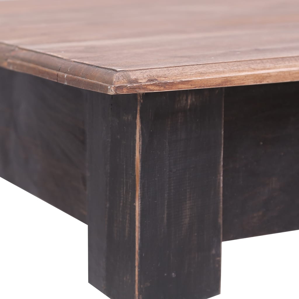 Escritorio Con 3 Cajones Madera Maciza De Caoba 117X57X75 Cm