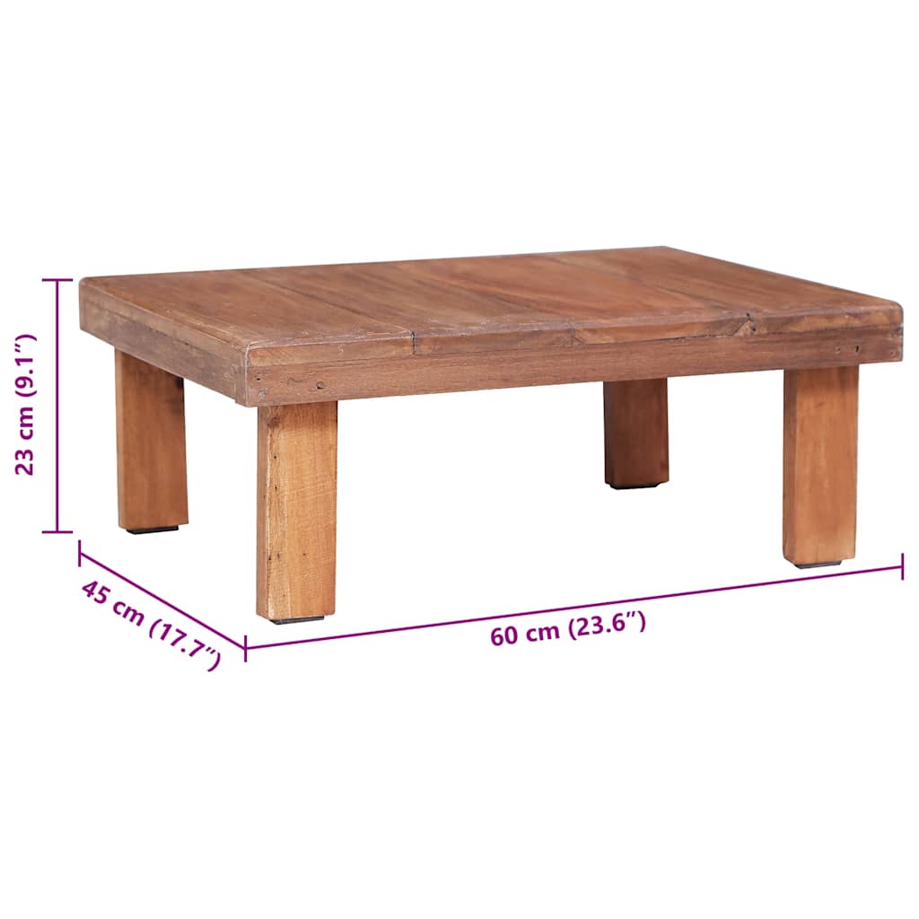 Mesa De Centro Madera Maciza De Caoba