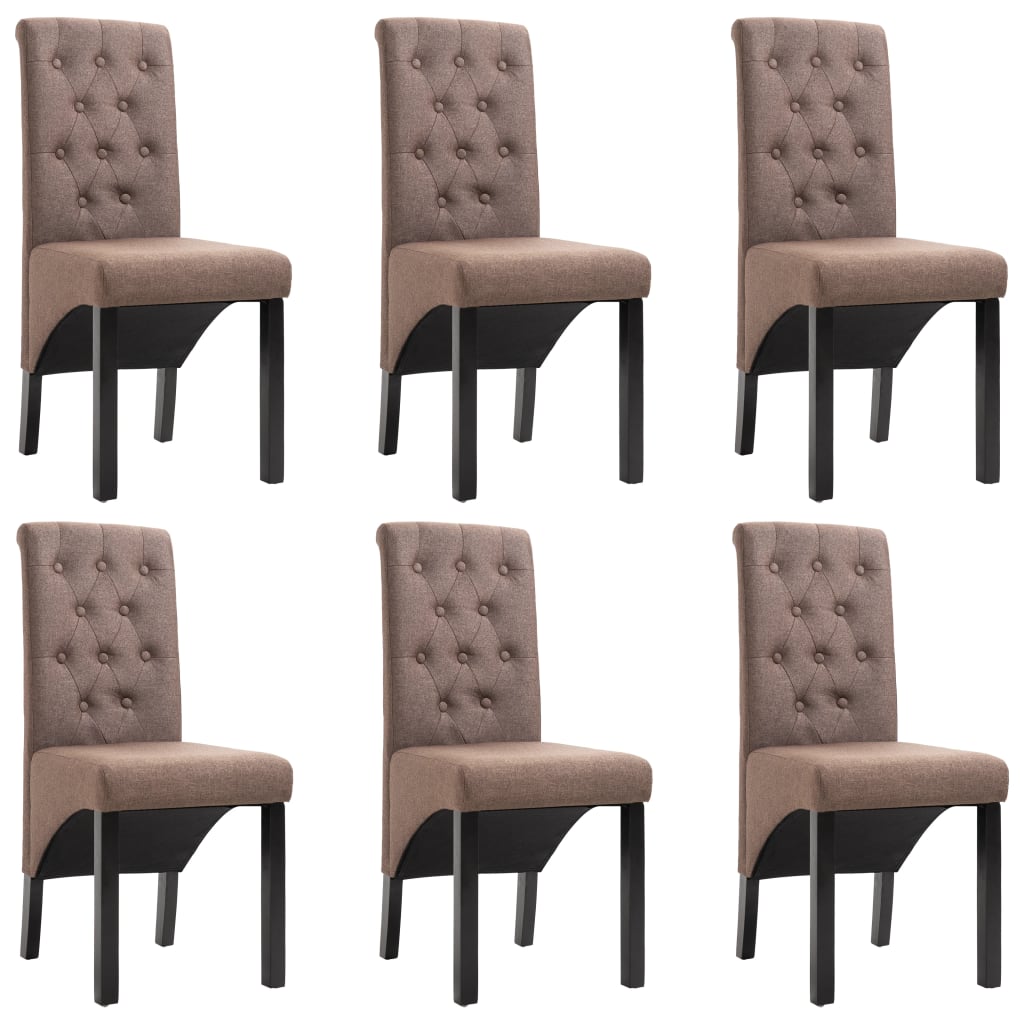 Sillas De Comedor 4 Unidades Tela Negras
