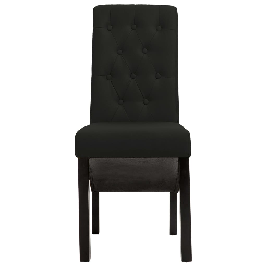 Sillas De Comedor 4 Unidades Tela Negras