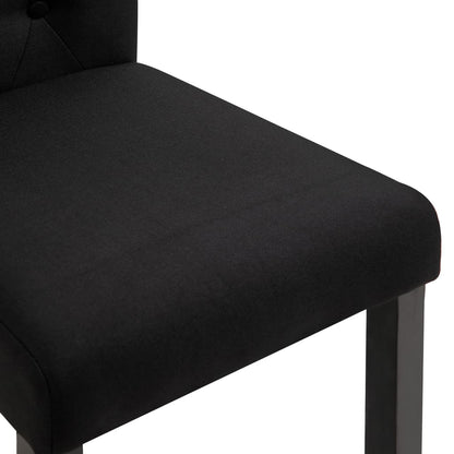 Sillas De Comedor 4 Unidades Tela Negras