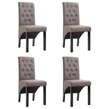 Sillas De Comedor 4 Unidades Tela Negras