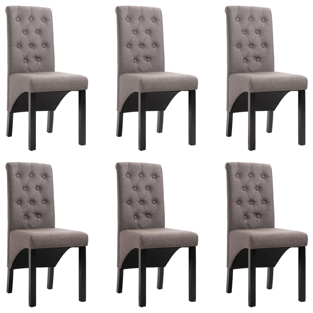 Sillas De Comedor 4 Unidades Tela Negras