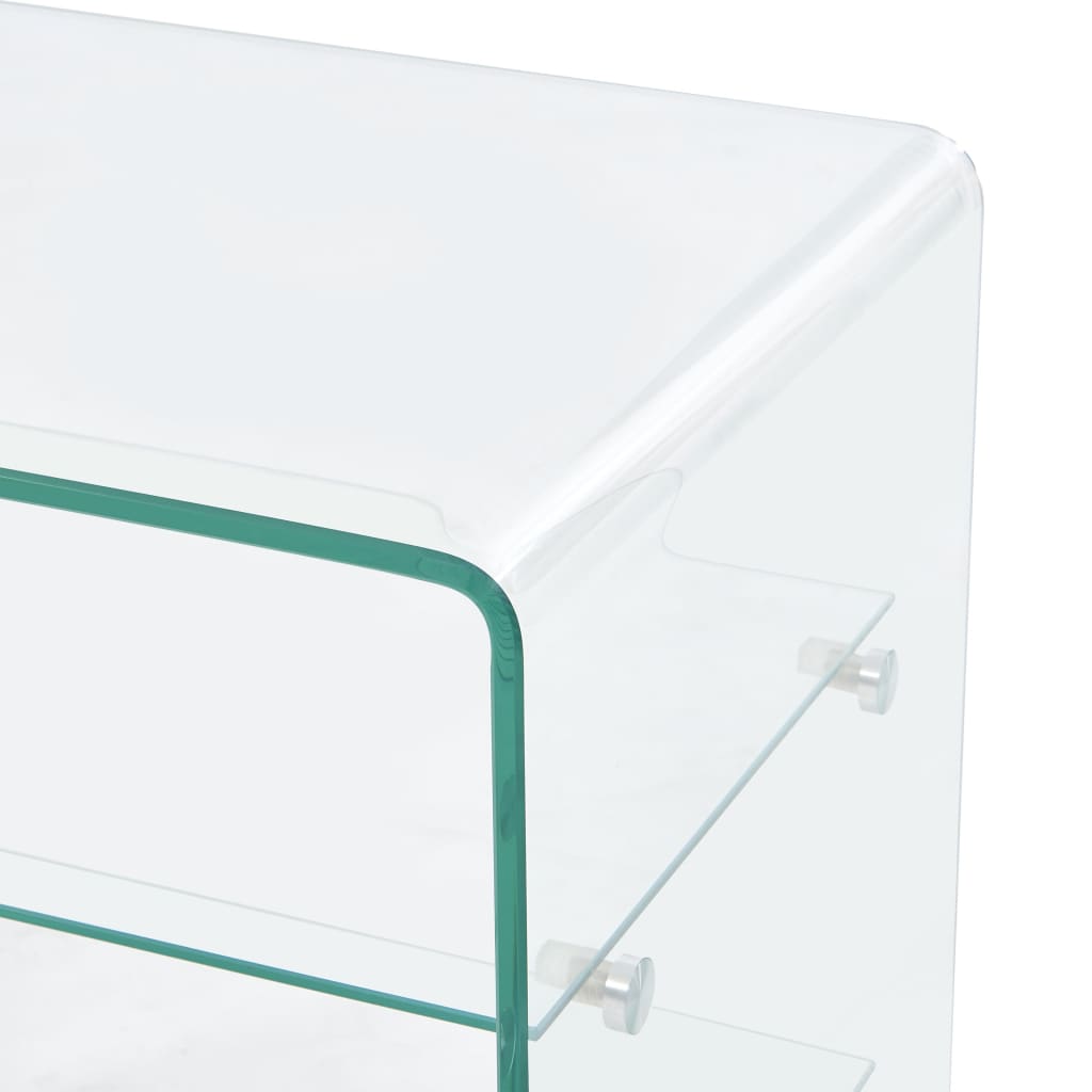 Mesa De Centro De Vidrio Templado 50X40X56 Cm