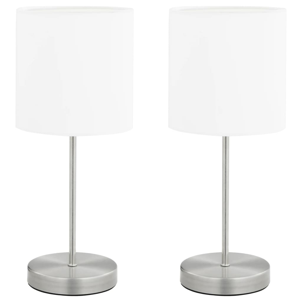 Lámparas De Mesa Táctiles 2 Unidades Blanco E14