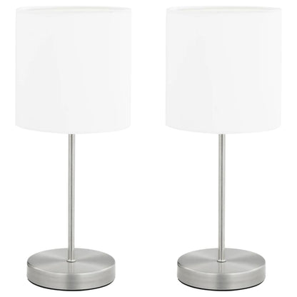 Lámparas De Mesa Táctiles 2 Unidades Blanco E14