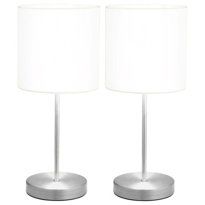 Lámparas De Mesa Táctiles 2 Unidades Blanco E14