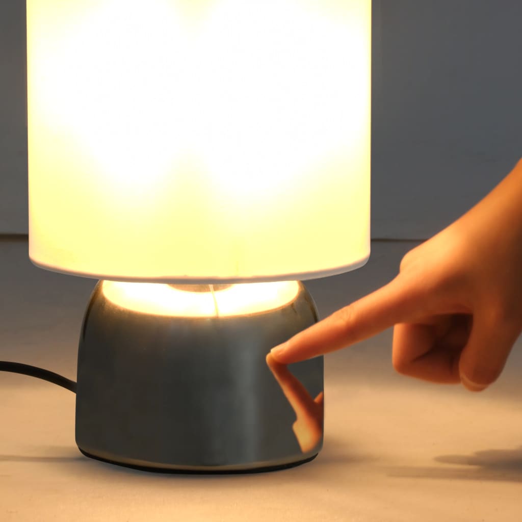 Lámparas De Mesa Táctiles 2 Unidades Blanco E14