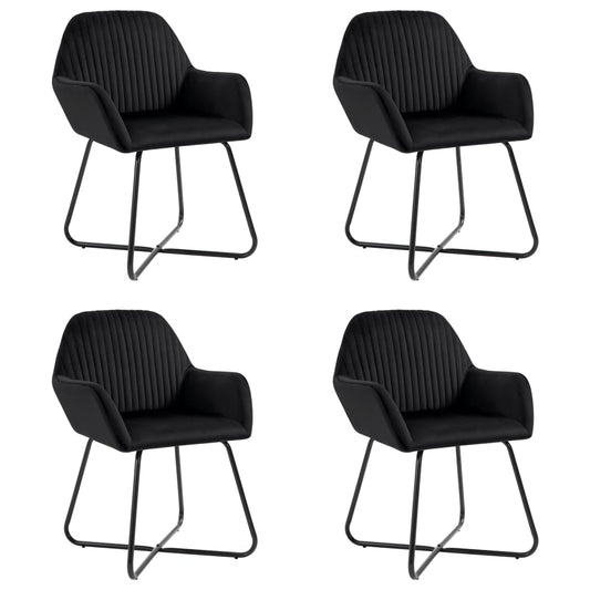 Sillas De Comedor 4 Unidades Terciopelo