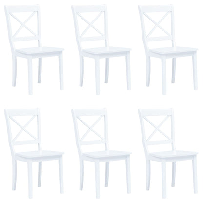 Sillas De Comedor 4 Unidades Madera Maciza De Caucho