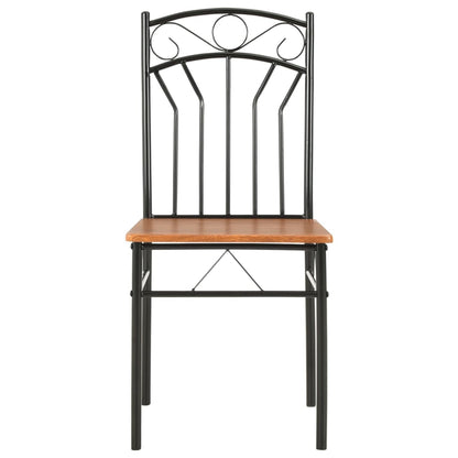 Sillas De Comedor 4 Unidades Mdf Marrón