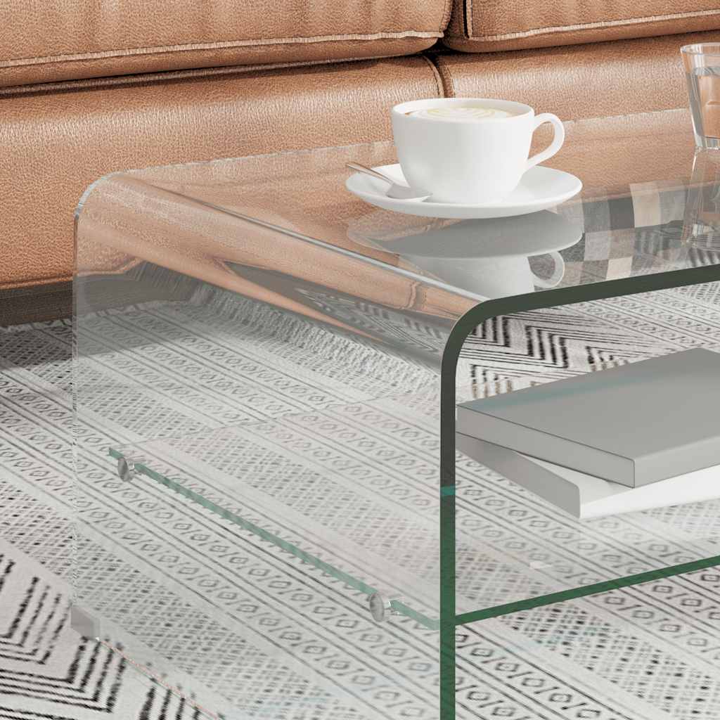 Mesa De Centro De Vidrio Templado Transparente