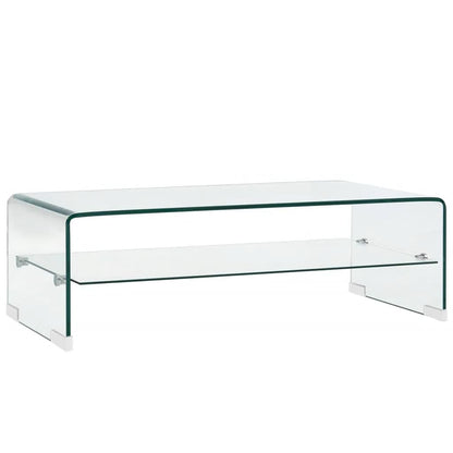Mesa De Centro De Vidrio Templado Transparente