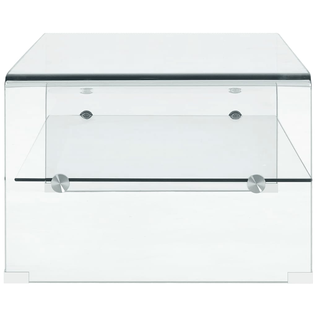 Mesa De Centro De Vidrio Templado Transparente
