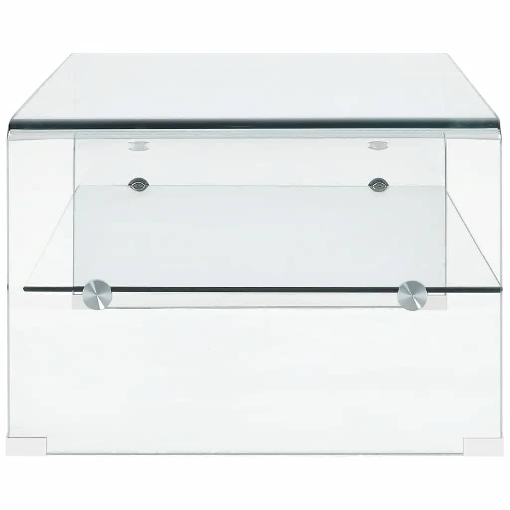 Mesa De Centro De Vidrio Templado Transparente
