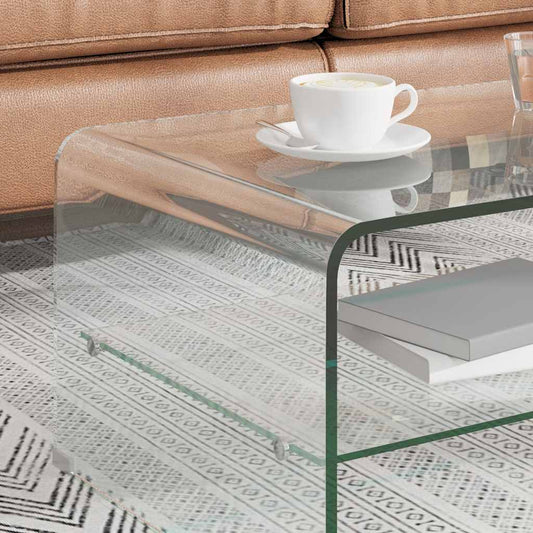 Mesa De Centro De Vidrio Templado Transparente