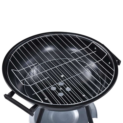 Barbacoa De Carbón Portátil Con Ruedas Xxl 44 Cm