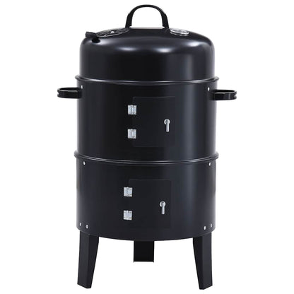 Barbacoa Ahumador De Carbón 3 En 1 40X80 Cm