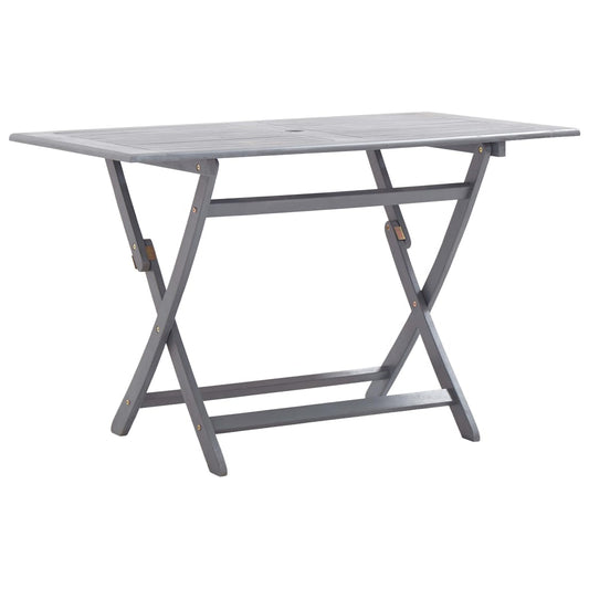 Mesa Plegable De Jardín Madera Maciza De Acacia