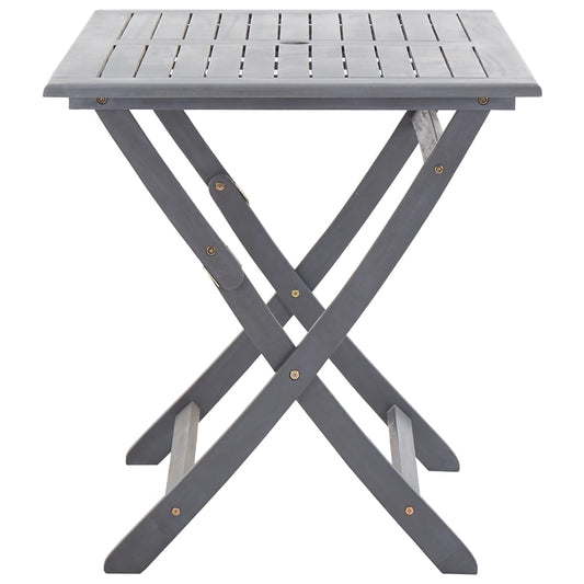 Mesa Plegable De Jardín Madera Maciza De Acacia