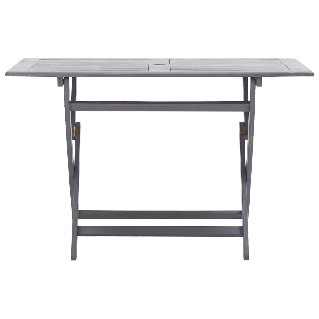 Mesa Plegable De Jardín Madera Maciza De Acacia