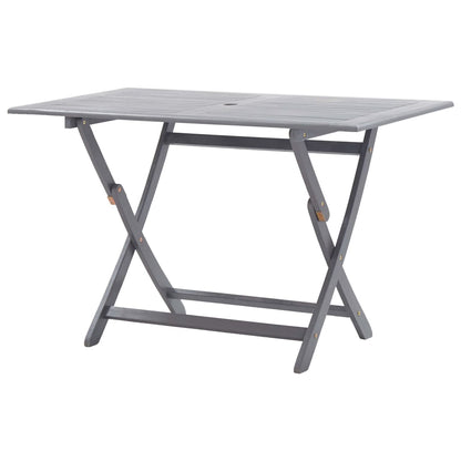 Mesa Plegable De Jardín Madera Maciza De Acacia