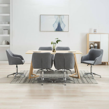 Sillas De Comedor Giratorias 4 Unidades Tela Taupe