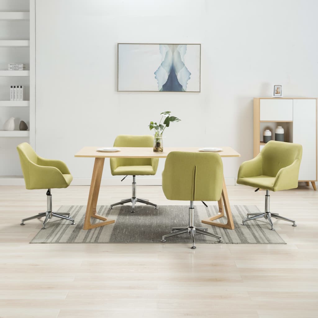 Sillas De Comedor Giratorias 4 Unidades Tela Taupe