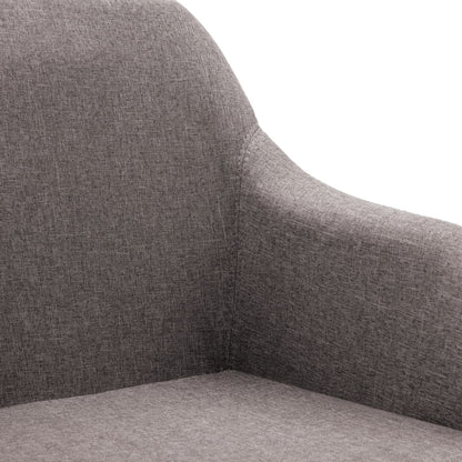 Sillas De Comedor Giratorias 4 Unidades Tela Taupe