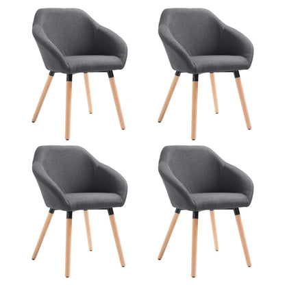 Sillas De Comedor Giratorias 4 Unidades Tela