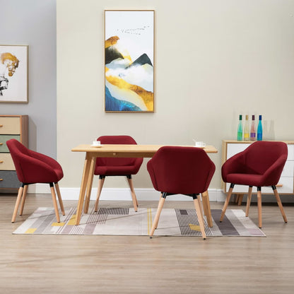 Sillas De Comedor Giratorias 4 Unidades Tela