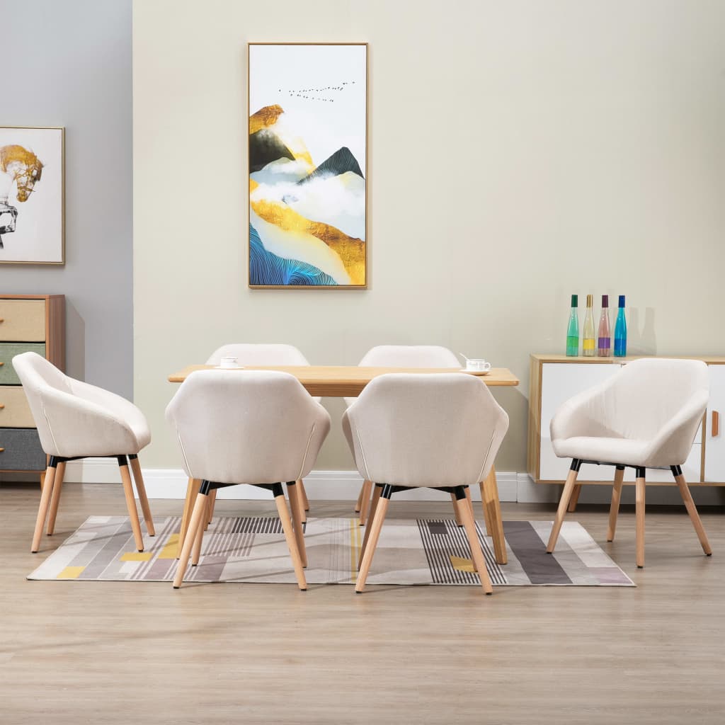 Sillas De Comedor Giratorias 4 Unidades Tela