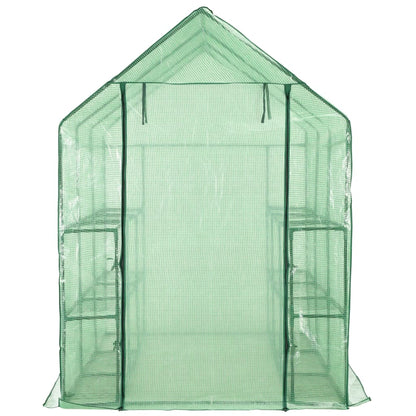 Invernadero Accesible Con 12 Estantes Acero 143X214X196 Cm