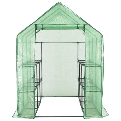 Invernadero Accesible Con 12 Estantes Acero 143X214X196 Cm