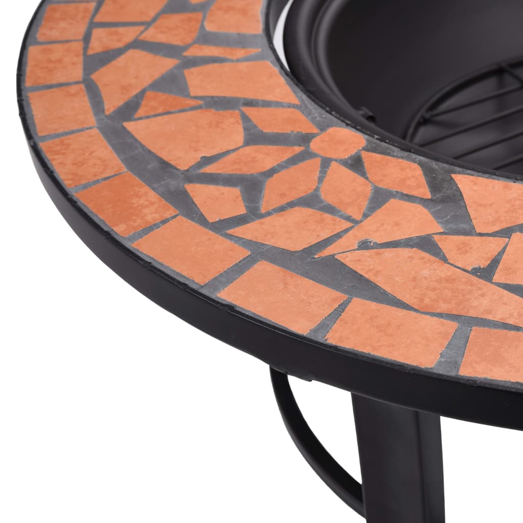 Brasero De Mosaico Cerámica 68 Cm