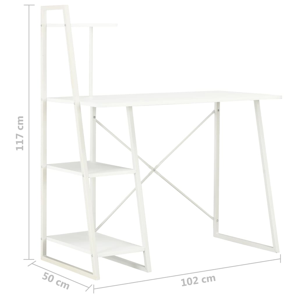 Escritorio Con Estantería 102X50X117 Cm