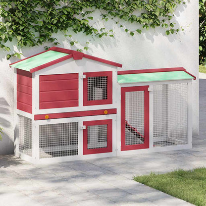 Casa De Animales Grande Jaula Conejera De Madera