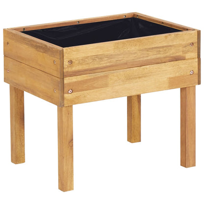 Jardinera Elevada De Madera Maciza De Acacia