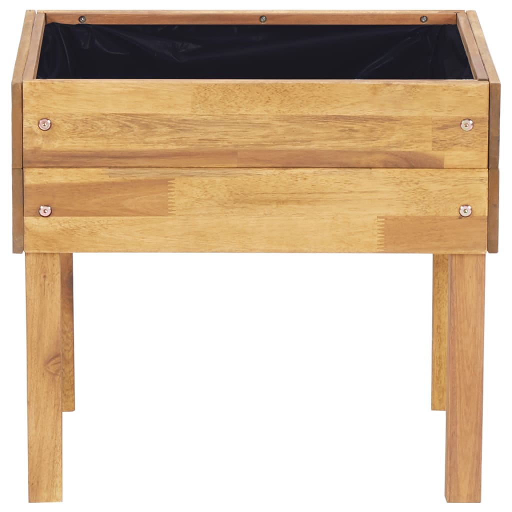 Jardinera Elevada De Madera Maciza De Acacia