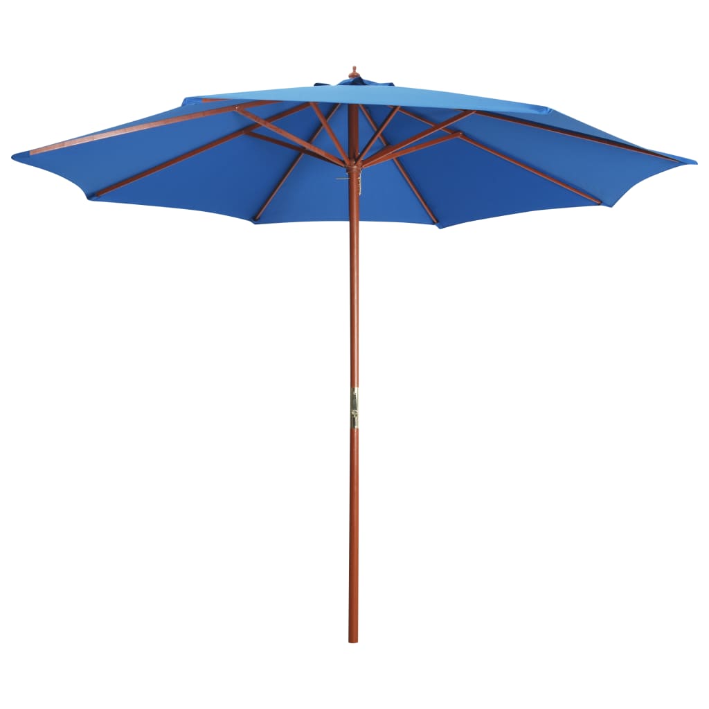 Sombrilla De Jardín Con Palo De Madera 300X258 Cm