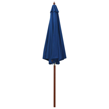 Sombrilla De Jardín Con Palo De Madera 300X258 Cm