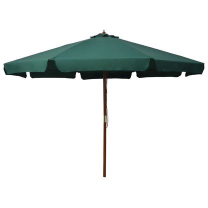 Sombrilla De Jardín Con Palo De Madera 330 Cm