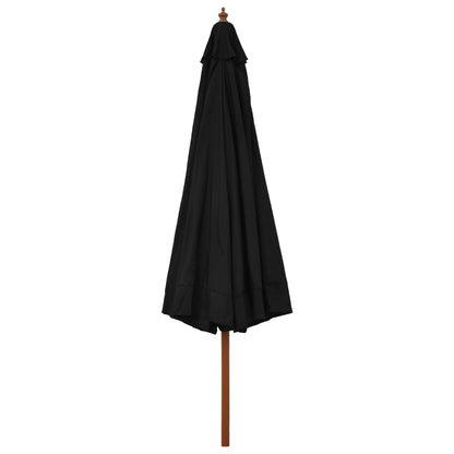 Sombrilla De Jardín Con Palo De Madera 330 Cm