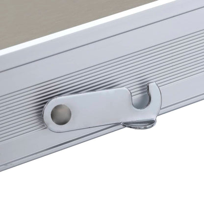 Mesa De Camping Plegable Con 4 Asientos Acero Aluminio