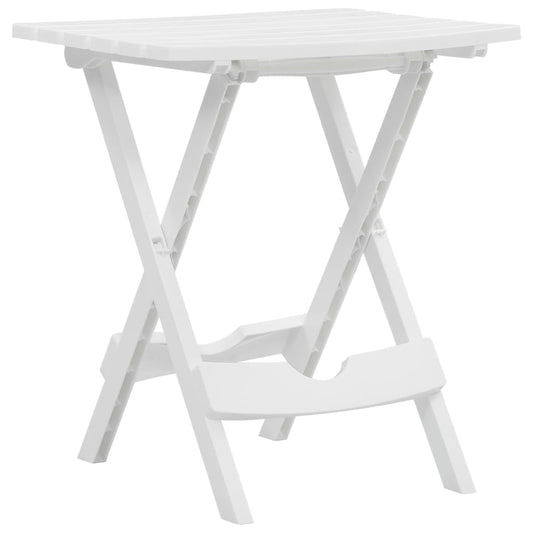 Mesa De Jardín Plegable Blanco 45,5X38,5X50 Cm