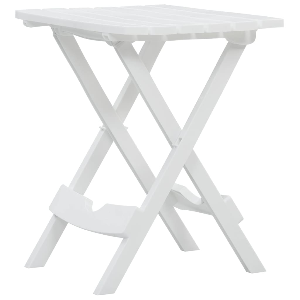 Mesa De Jardín Plegable Blanco 45,5X38,5X50 Cm