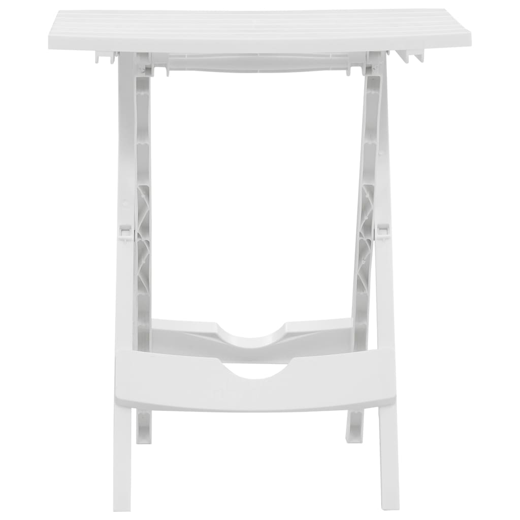 Mesa De Jardín Plegable Blanco 45,5X38,5X50 Cm