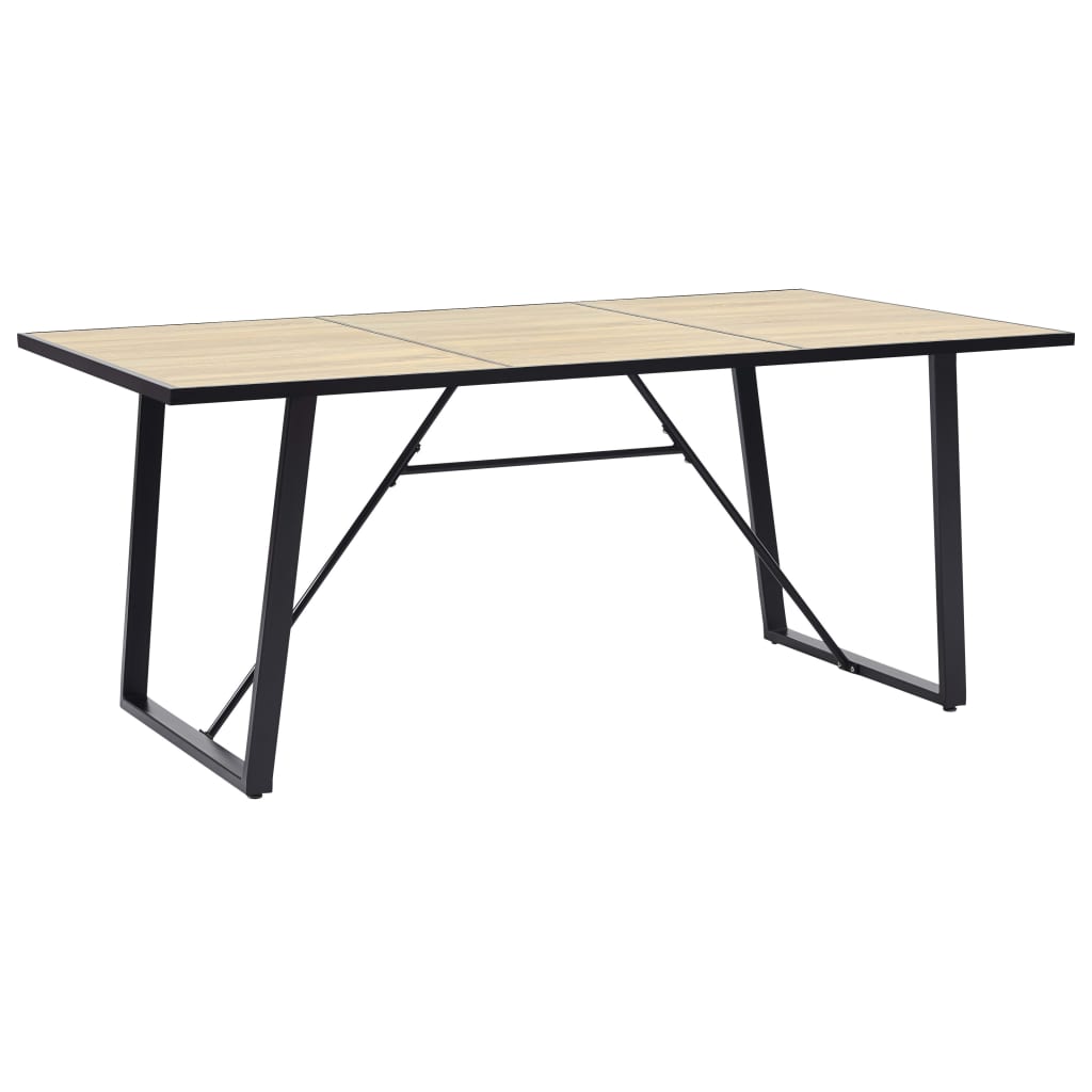 Mesa De Comedor De Mdf Color Roble
